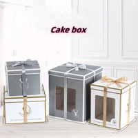 Boîte cadeau de Noël, de mariage ou de fiançailles, logo personnalisé, boîte de rangement pour bijoux en cuir tissé bicolore de luxe, finition vernie