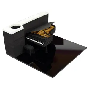 Bloc de notas 3D de recuerdo de Piano, producto prémium, regalo de negocios, novedad, 2023