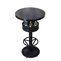 Tables de bar de style antique, rectangulaires, pour restaurants musicaux, panneaux en PVC ignifuges, 3-4 personnes, sur mesure