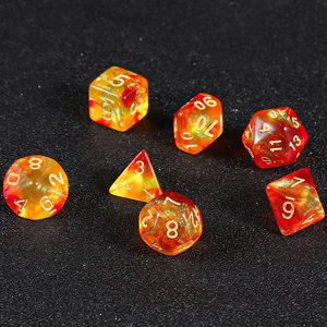 Juego de Dados Poliédricos Ecológicos de 16 mm para D&D, Forma Irregular, Acrílico y Plástico, Fabricados por Fabricantes de Dados para Jugadores - Product Image 3
