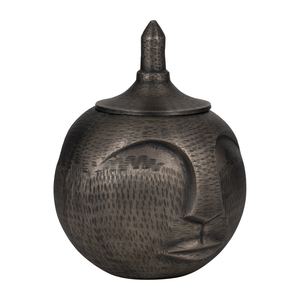Vaso Decorativo Rotondo in Metallo per Centrotavola, Elemento d'Arredo Moderno - Product Image 2