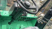 Chariot élévateur diesel Mitsubishi FD150 d'occasion, 15 tonnes, 4x4, tout-terrain, pneus pleins, mât à trois sections, bon état, prix abordable, d'origine japonaise