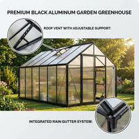 Serre en polycarbonate à installation rapide, résistante aux intempéries avec une bonne isolation thermique