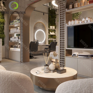 Moderno Luz Luxo Preto Salão Móveis Equipamentos Beleza Lash Manicure Mesa Salão Prego Mesa e Cadeira Stool Set - Product Image 4