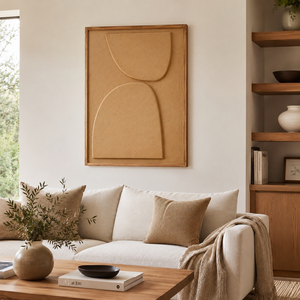 Solid Wood <b>Frame</b> Wooden Pine Textured Abstract Wall Hanging Still Life Style Bedroom Living Room Wall Art Artwork Home Decor - Product Image 3