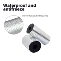 Funas Tube d'isolation en mousse en aluminium auto-adhésif de 30mm d'épaisseur certifié ISO pour une protection efficace des canalisations thermiques et froides
