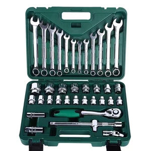 37PCS <span class=keywords><strong>Set</strong></span> vendita in fabbrica cassetta degli attrezzi in plastica di alta qualità per il trasporto <span class=keywords><strong>set</strong></span> di utensili per la casa <span class=keywords><strong>Set</strong></span> di <span class=keywords><strong>chiavi</strong></span> <span class=keywords><strong>a</strong></span> <span class=keywords><strong>bussola</strong></span> - Product Image 1