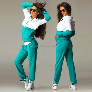 Lot de 2 survêtements <span class=keywords><strong>en</strong></span> molleton éponge pour femmes, pantalons de survêtement, vestes à capuche, ensembles de sweats pour filles - Product Image 5