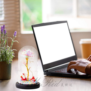 Trang trí đám cưới Valentine Quà Tặng rõ ràng bảo quản Rose trong Glass Dome, LED Galaxy Rose Glass Dome với gỗ cơ sở thân thiện với môi - Product Image 5