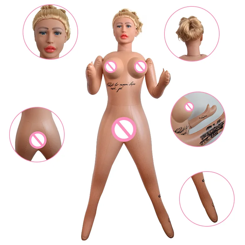 Wholesale top quality pvc inflatable open mouth sex doll for men