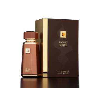 Fragrance World Liquid Brun Eau De Parfum Para Hombre 3.4 Oz / 100 Ml Perfume de Vainilla Ámbar de Larga Duración - Product Image 1