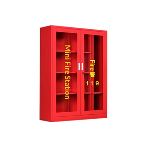 Gabinete de bomberos mini personalizable, gabinete de almacenamiento de extintores de acero rojo 1600*390mm Caja vacía - Product Image 1