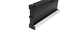 Poignée d'armoire en aluminium avec diode LED Profil à traction élevée Surface anodisée T5 Temper