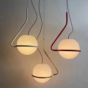 Nordic moderna palla ciondolo luce minimalista design creativo acrilico lampadario <span class=keywords><strong>a</strong></span> <span class=keywords><strong>sfera</strong></span> per soggiorno sala da pranzo bar camera da letto - Product Image 1