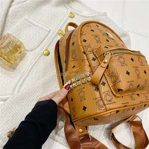 2025 Phụ Nữ Của Thiết Kế Thương Hiệu PU Ba Lô Châu Âu Và Mỹ Thư In Ấn Dây Kéo Đóng Cửa Polyester Lót Xu Hướng Thời Trang - Product Image 4