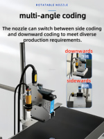 Imprimante jet d'encre sur convoyeur 4POLETECH, machine de codage intégrée pour l'impression de date, de lot et de code QR sur boîtes en carton