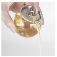 200ml ronde groothandels PET plastic fles van aluminium voor vloeistoffen, lege drankenfles met schroefdop voor dranken, sap, koffie