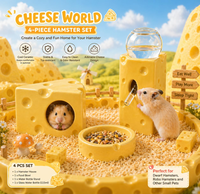 Maison de hamster réutilisable écologique en forme de rectangle en céramique refroidissant les fournitures de décoration de dissipation de chaleur d'été