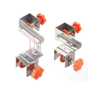 Nouvelle conception – Ensemble de pinces latérales réglables en acier inoxydable à angle droit, mesure en pouces, capacité de charge 10 kg, connexion durable - Product Image 5