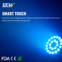 GEVV Prix de gros 24x12W RGBW 24x15W RGBWA 24x18W RGBWAUV DMX Projecteur LED Par à effets de teinture et stroboscopique pour scène de mariage