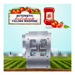 Estanho Controlado Plc Pode Costagem Pasta De Tomate De Alimentos Pode Máquinas De Selagem De Enchimento Linha De Produção De Enchimento Líquido