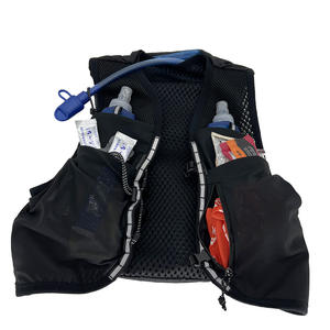 अल्ट्रालाइट रिफ्लेक्टिव वेस्ट हाइड्रेशन बैकपैक मैराथन रनिंग रेस साइक्लिंग वेस्ट हाइड्रेशन वॉटर ब्लैडर डे पैक रनिंग वेस्ट - Product Image 6