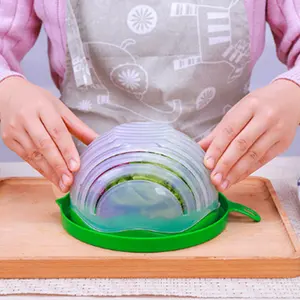 Kitchen Cooking Accessories Salad Cutting Bowl Vegetable Mixture Cutter