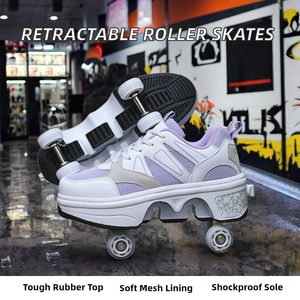 Patins à roulettes à logo personnalisé très demandés, nouveau design WECOO WK9900LED, tendance mode, 4 roues rétractables, chaussures à roulettes pour femmes - Product Image 1