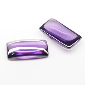 Venta caliente sintético violeta rectángulo de <span class=keywords><strong>zirconia</strong></span> cúbica cortadas