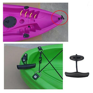 Poignées en T en gros pour kayaks, bateaux de pêche en plastique avec cordes avant et arrière et vis, quincaillerie marine - Product Image 4