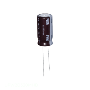 Distribuidor Autorizado, Condensador de Aluminio UPW2D330MHD de 33uF, 20%, 200V, Radial TH, 33uF - Product Image 1