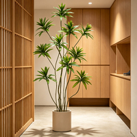 Arbre artificiel Dracaena en pot, plante verte artificielle pour la décoration de la maison et du jardin, arrangement floral pour mariage, arbre artificiel en gros