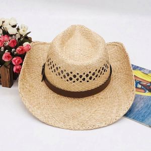 2020 Newset Summer Western Dyed Raffia Fedora Cowboy <b>Hats</b> Raffia <b>Straw</b> <b>Hats</b> in Bulk - Product Image 5