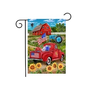 High Quality 300D Polyester Garden <b>Flag</b> 12x18 3 Layers Custom Any Size Any Color for Yard Decoration 300D Polyester Blank <b>Flags</b> - Product Image 5