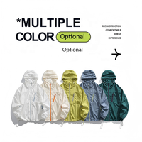 Chaqueta de Senderismo Unisex Impermeable para Verano, Protección Solar, Ligera, de Secado Rápido, con Protección UV, Tejido Transpirable, Corte Holgado