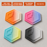 Patch en caoutchouc souple PVC écologique à changement de couleur, logo personnalisé pour streetwear, casquettes, baskets, vêtements, OEM