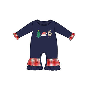 Vente en gros de tenues de Noël de haute qualité pour frères et sœurs, ensembles de pantalons en seersucker, tenue pour bébé garçon - Product Image 4