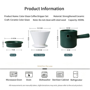 Filtre à café en céramique pour infusion manuelle - Filtre à café portable pour la maison - Product Image 6