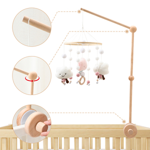 Supporto per Mobile da Culla in Legno di Faggio Naturale, 33 Pollici Regolabile, Certificato CPC CE, Decorazione per Cameretta, <span class=keywords><strong>Regalo</strong></span> Montessori per Neonati - Product Image 5