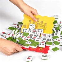 Kartu Pengacak Ubin Mahjong Berpinggiran Bergelombang Khusus, Aksesoris Kartu, Hadiah untuk Wanita, Pecinta Permainan, Dekoratif
