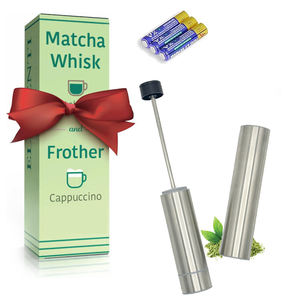 Espumador de Leche Manual Estilo Barista con Baterías <span class=keywords><strong>Duracell</strong></span> <span class=keywords><strong>AAA</strong></span>, Mezclador Eléctrico, Fácil de Usar - Product Image 1