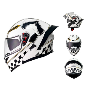 Mũ bảo hiểm cưỡi Mũ bảo hiểm an toàn cho nam và nữ, mũ bảo hiểm đầy đủ cánh đuôi lớn - Product Image 5