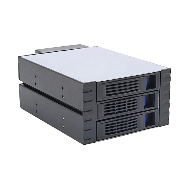 3.5inch/2.5inch Mid Tower Mini-ITX Internal HDD Cage with Fan for 3x SATAII Hot Swap Enclosure (Stock)