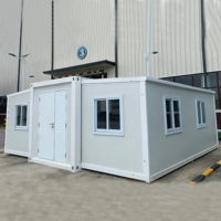 Maisons préfabriquées modernes à prix d'usine, maisons miniatures modulaires pour magasins, conteneurs pliables