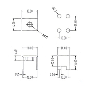 Các nhà sản xuất bán buôn PCB Brass vuông vít thiết bị đầu cuối M5/M6 đóng hộp cao hiện tại Brass PCB vít thiết bị đầu cuối - Product Image 2
