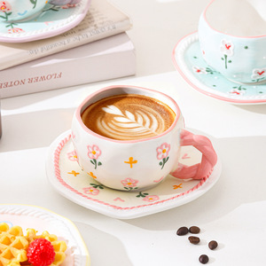Middle Eastern Rough Clay Espresso Cups Creative Kiln Change Ceramic <b>Mugs</b> Coke Cups Hot Selling Drinkware - Product Image 4