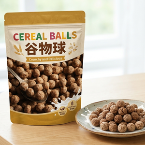 Cereali in Fiocchi/Palline Pronti da Mangiare con Latte, Pasto Istantaneo per Colazione Rapida, Vendita all'Ingrosso - Product Image 1