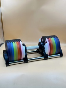 Thương Mại Có Thể Điều Chỉnh <span class=keywords><strong>40Kg</strong></span> Thép Cao Su Nhựa Quả Tạ Đặt Phòng Tập Thể Dục Trọng Lượng Cho Cơ Thể Xây Dựng Tập Thể Dục Đầy Màu Sắc Tập Thể Dục Thanh - Product Image 4