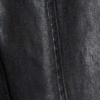 Veste en jean classique de haute qualité, coupe régulière, tendance, confortable, en denim noir ciré pour hommes