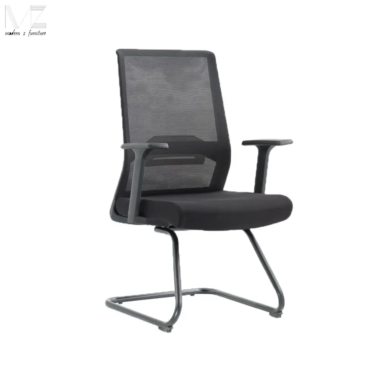 Wholesale Cheap Price Black Mesh Executive Office Visitor Chair With Armrest